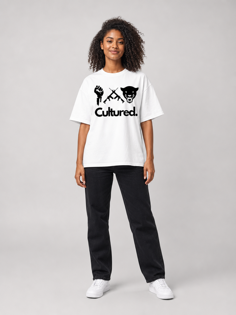 Cultured. Fight, Resist, Black Panther Unisex T-Shirt