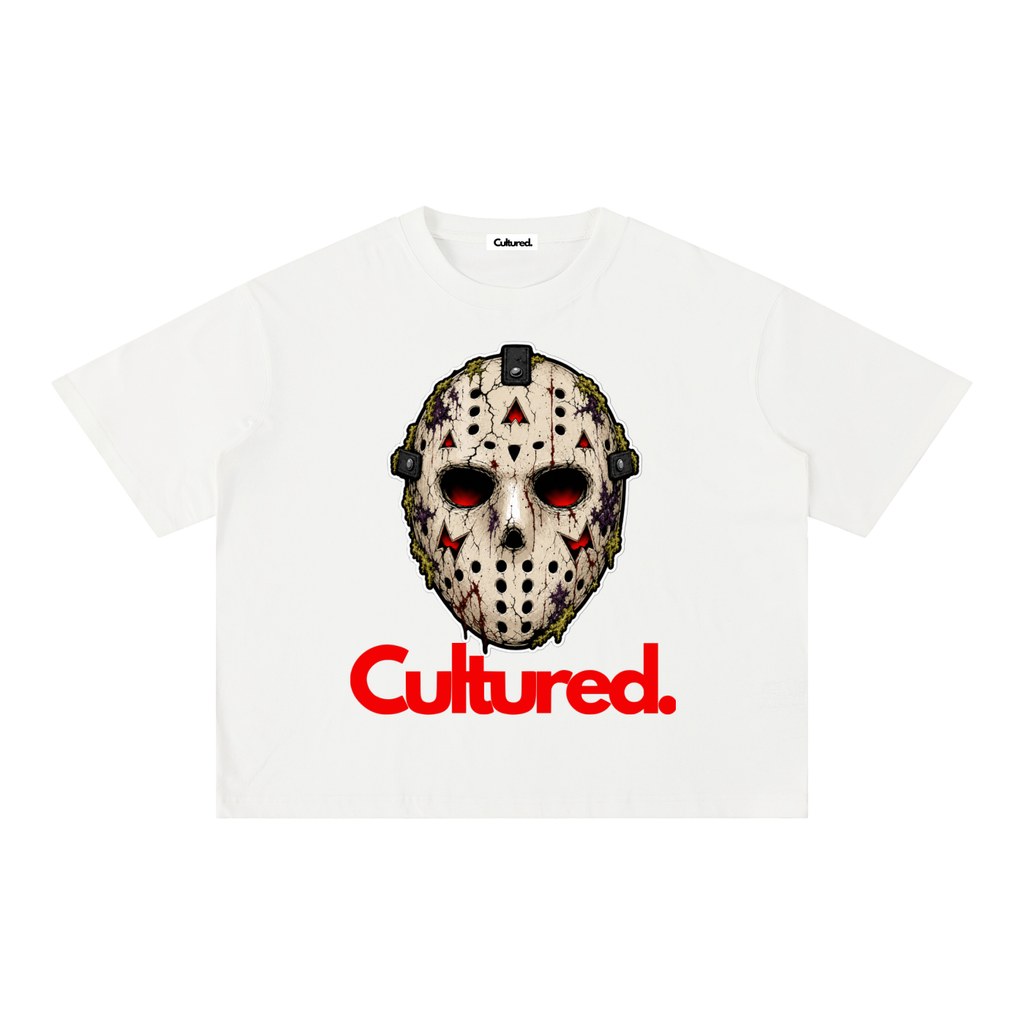 Cultured. Mineral Wash Boxy T-Shirt — Slasher Edition