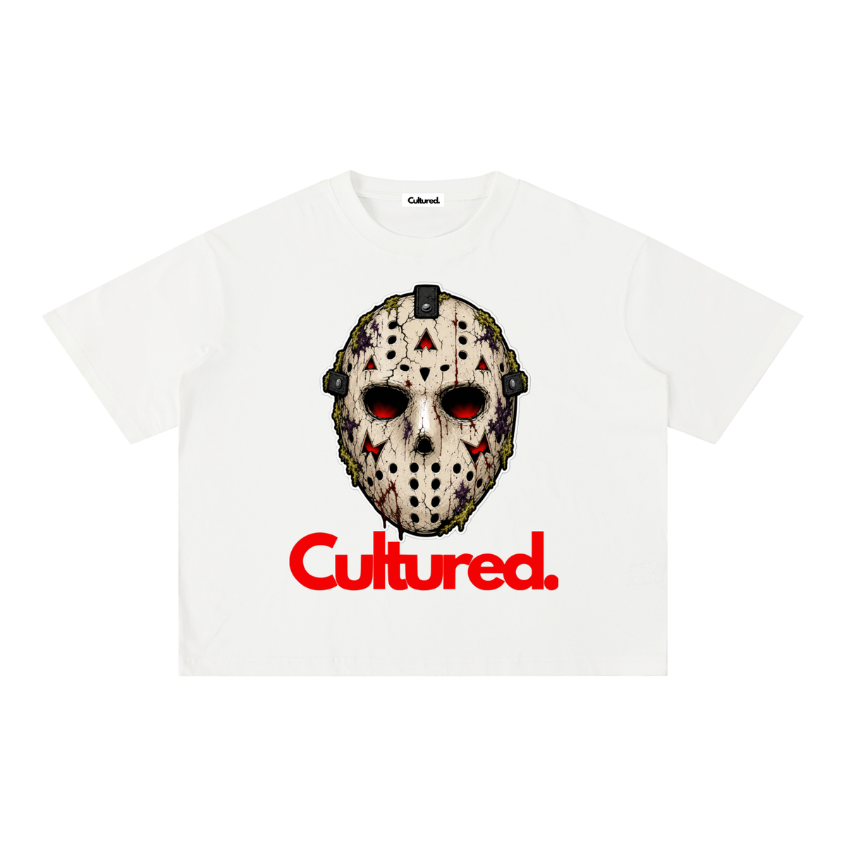 Cultured. Mineral Wash Boxy T-Shirt — Slasher Edition
