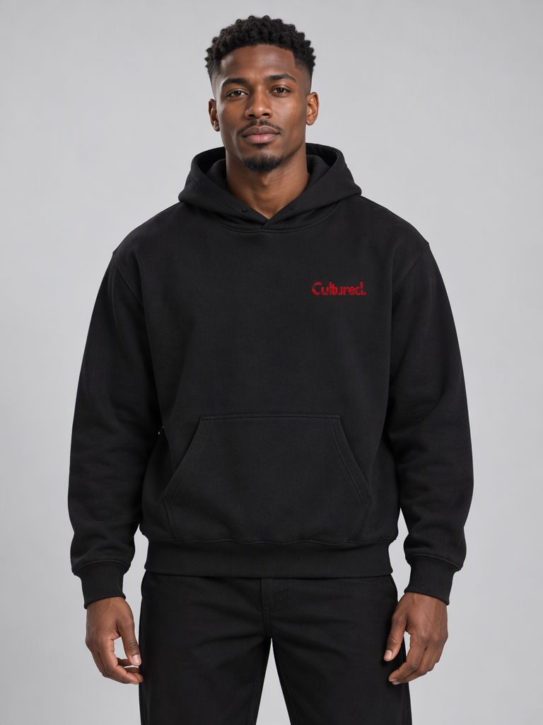 Cultured. Halloween Rotten Apple Heavyweight Hoodie (Blood Red)