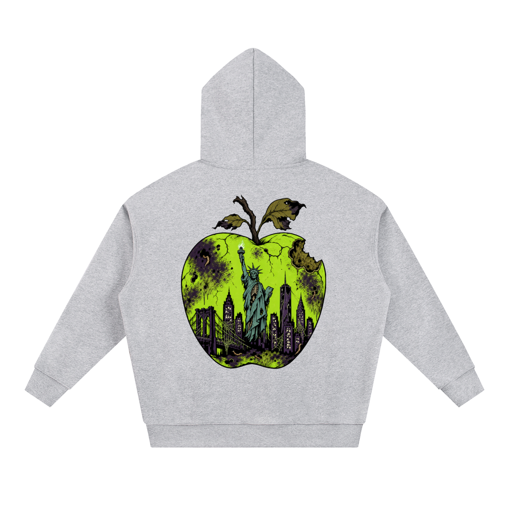 Cultured. Halloween Rotten Apple Heavyweight Hoodie (Slime Green)