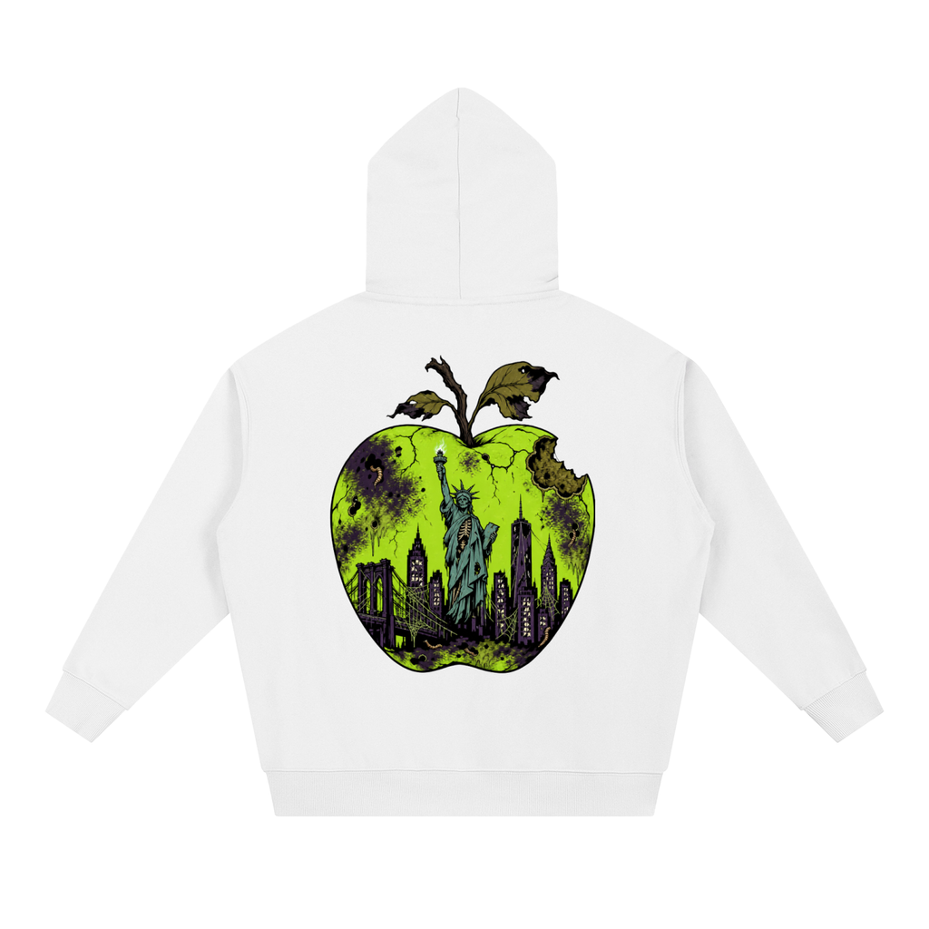 Cultured. Halloween Rotten Apple Heavyweight Hoodie (Slime Green)