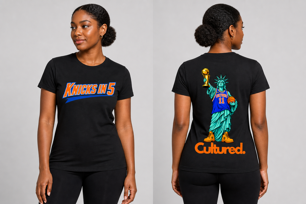Cultured. Women's Knicks in 5 Graphic T-Shirt