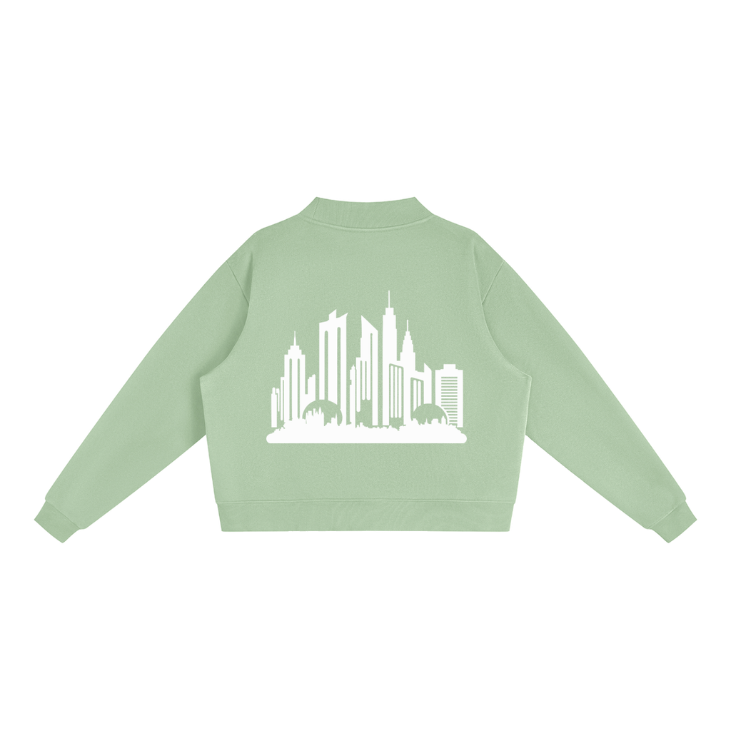 Cultured. Women’s Fleece Mock-Neck Crew Sweatshirt