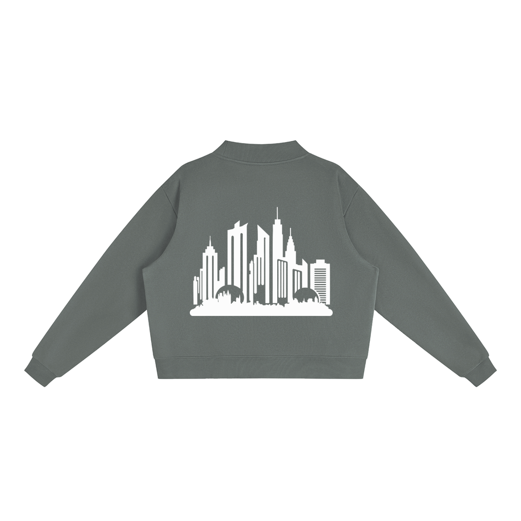 Cultured. Women’s Fleece Mock-Neck Crew Sweatshirt