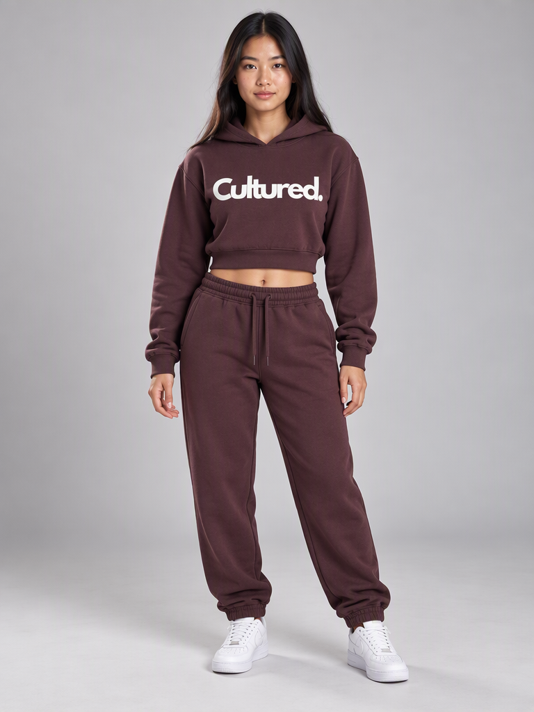 Cultured. Essential Women’s Crop Top Hoodie (Variant Colors)