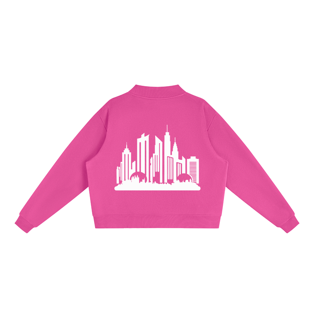 Cultured. Women’s Fleece Mock-Neck Crew Sweatshirt
