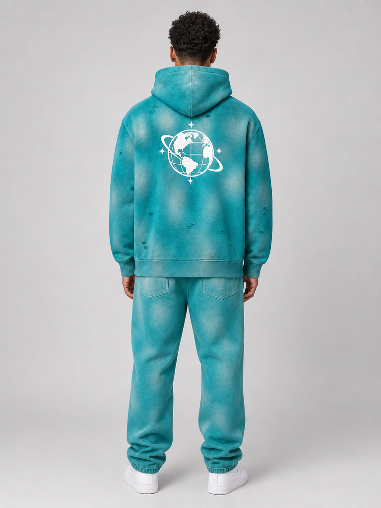 Cultured. Unisex Sun Fade Wide Leg Fleece Sweatpants