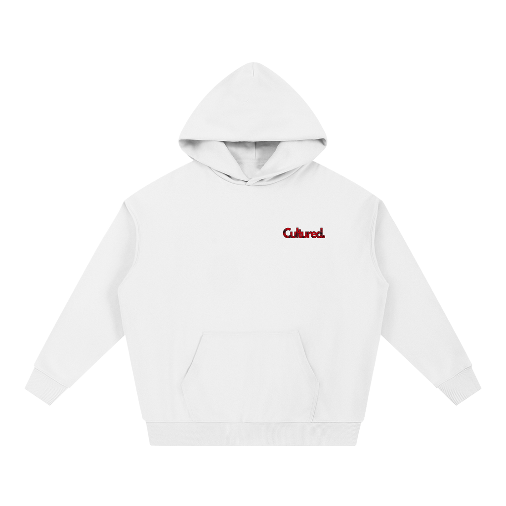 Cultured. Halloween Rotten Apple Heavyweight Hoodie (Blood Red)