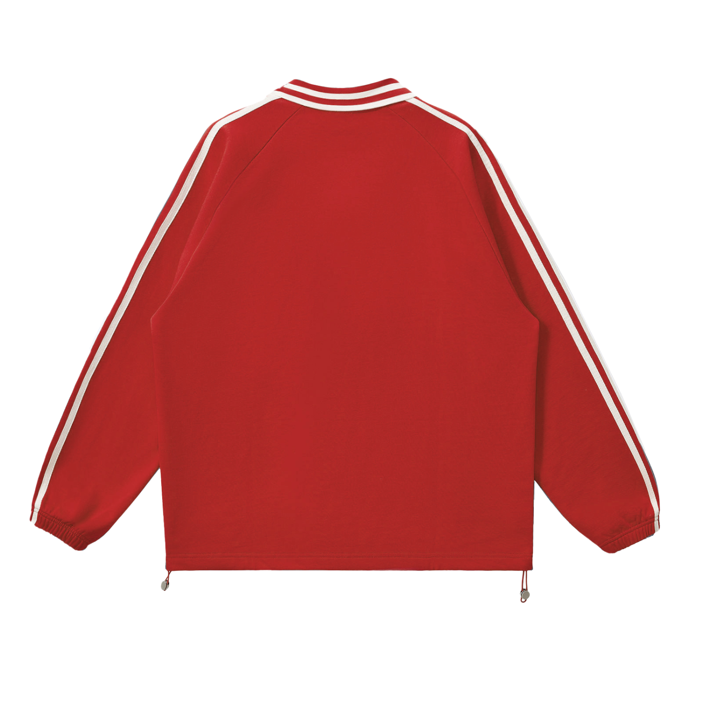 Cultured. Contrast Striped Lapel Collar Sweatshirt