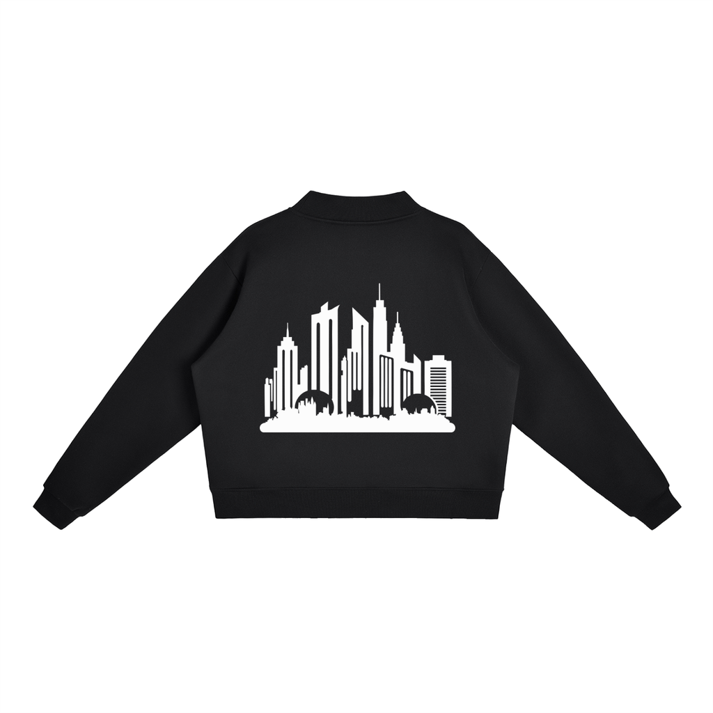 Cultured. Women’s Fleece Mock-Neck Crew Sweatshirt