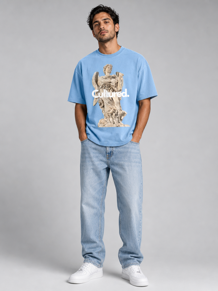 Cultured. Unisex Vintage Wash Sunfade Boxy T-Shirt