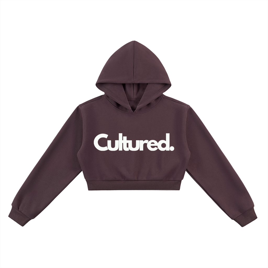 Cultured. Essential Women’s Crop Top Hoodie (Variant Colors)