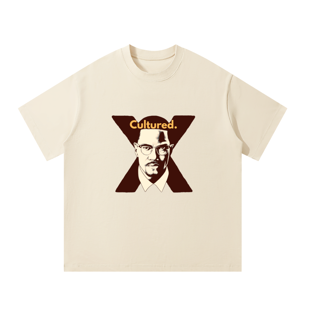 Cultured. Malcolm X Unisex T-Shirt (Unisex)