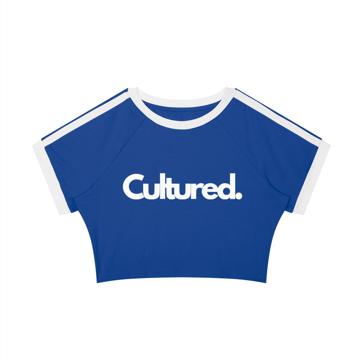 Cultured. Women's Raglan Crop T-Shirt – Lady Liberty Edition