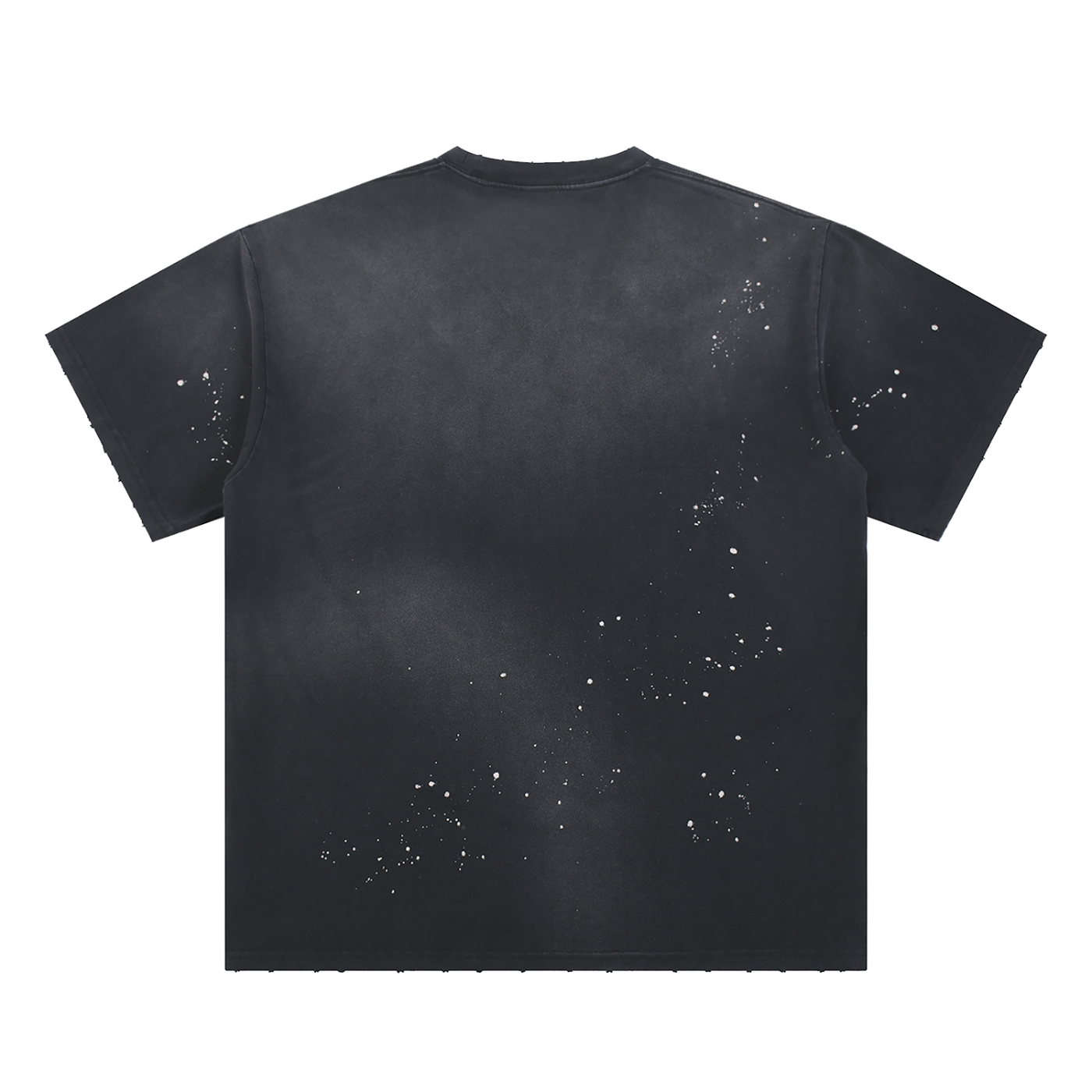 Cultured. Jackie Brown Hand-Frayed Sunfade Paint Splatter T-Shirt