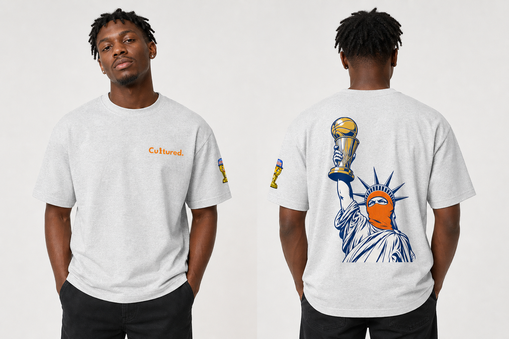 Cultured. Knicks Championship Heavyweight T-Shirt (Orange)