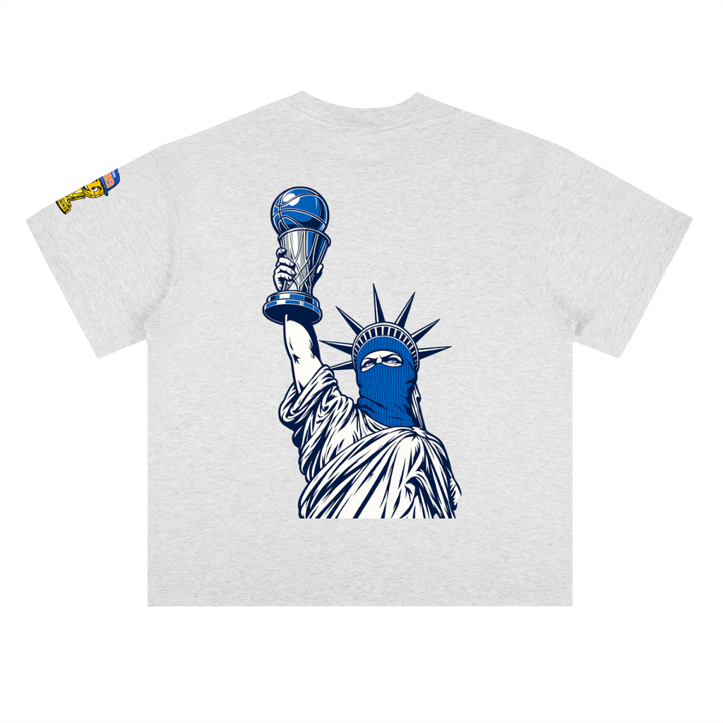 Cultured. Knicks Championship Heavyweight  T-Shirt (Blue)