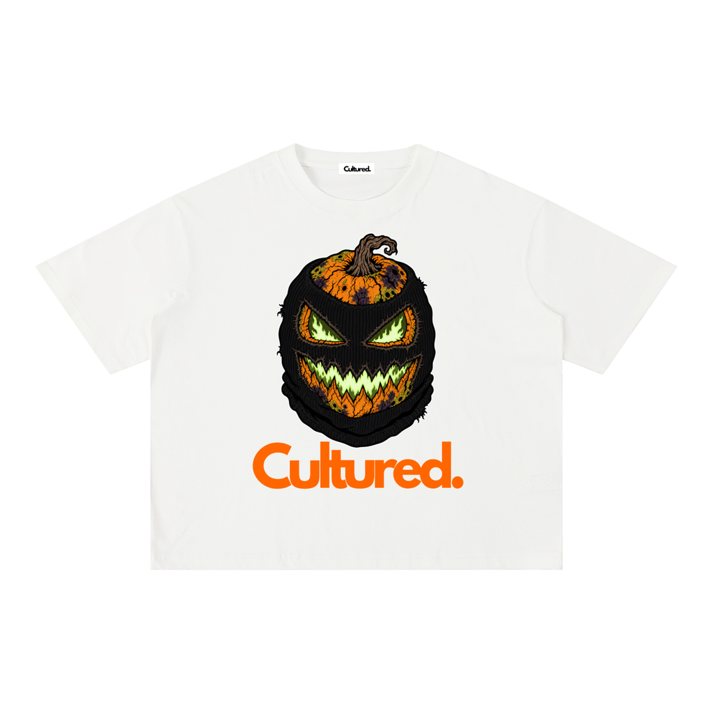 Cultured. Mineral Wash Boxy T-Shirt — Jack-O’-Lantern Edition