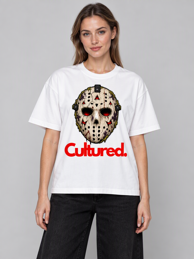 Cultured. Mineral Wash Boxy T-Shirt — Slasher Edition