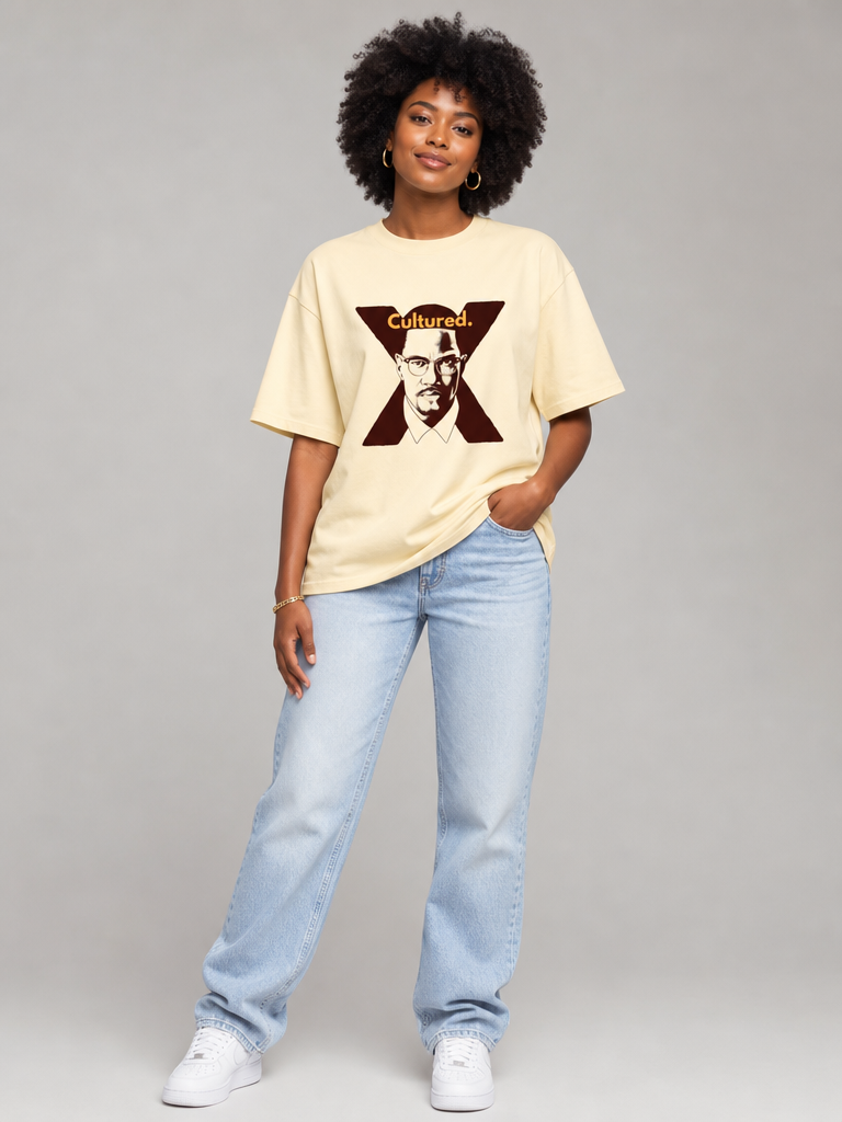 Cultured. Malcolm X Unisex T-Shirt (Unisex)