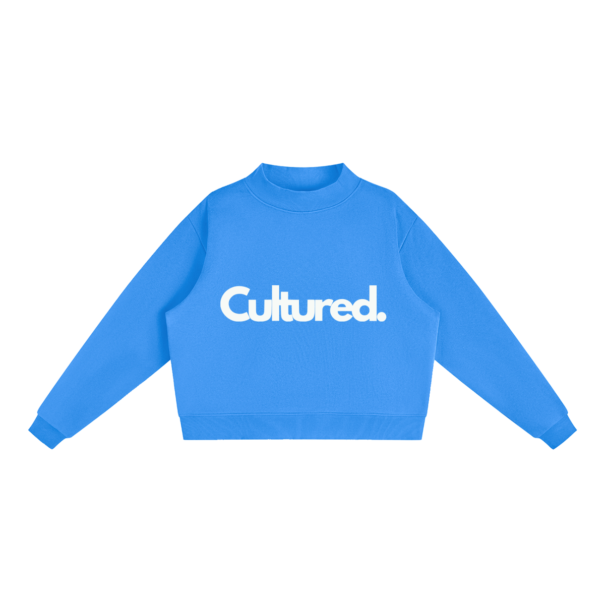 Cultured. Women’s Fleece Mock-Neck Crew Sweatshirt