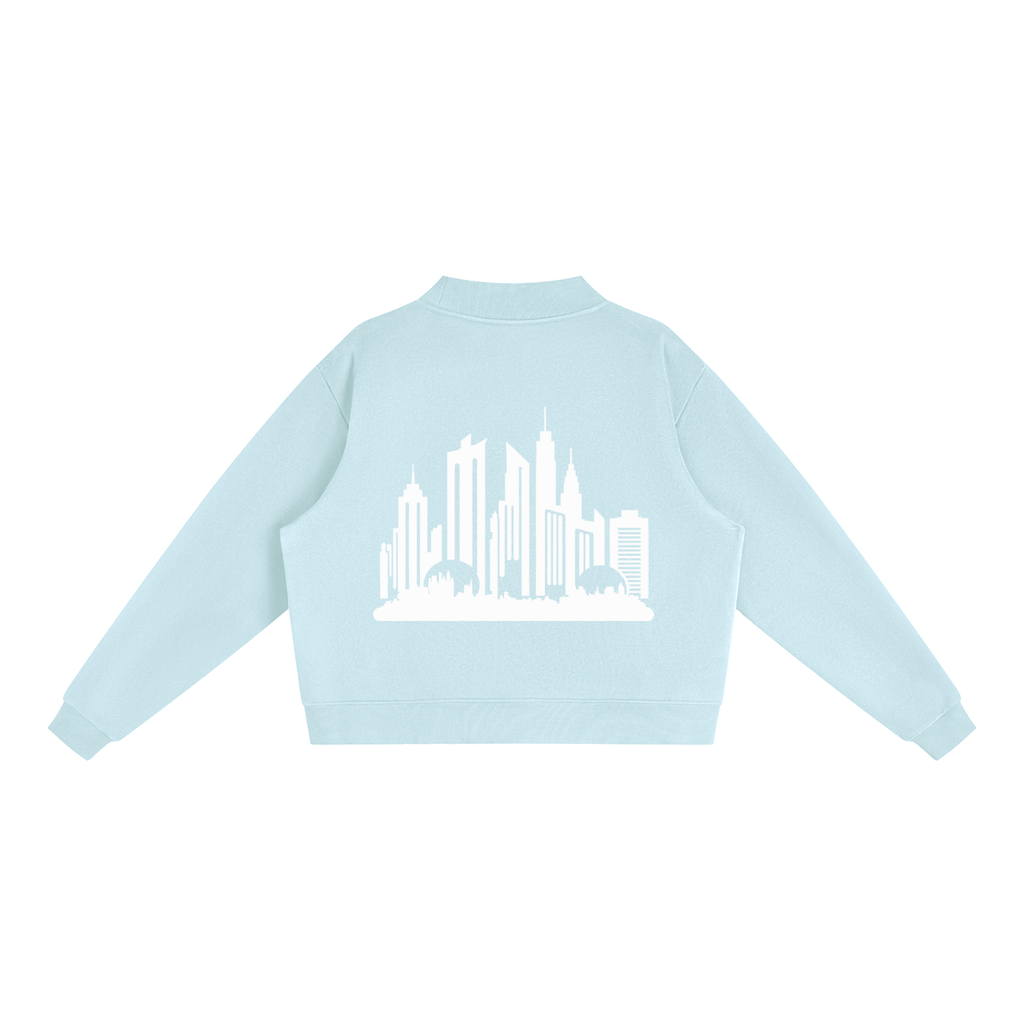 Cultured. Women’s Fleece Mock-Neck Crew Sweatshirt