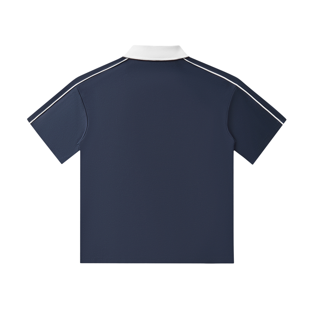 Cultured. Contrast Collar Short-Sleeve Polo Shirt