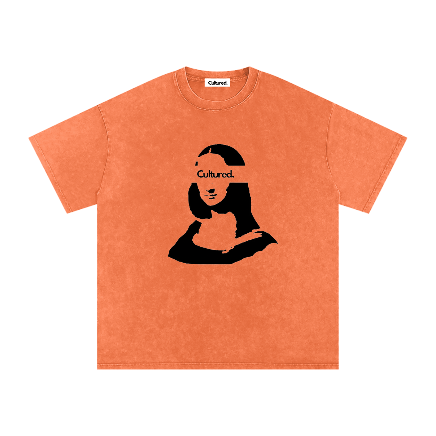 Cultured. Mona Lisa Snow Washed Oversized T-Shirt