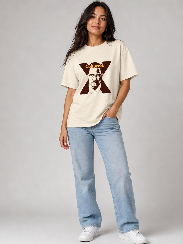Cultured. Malcolm X Unisex T-Shirt (Unisex)