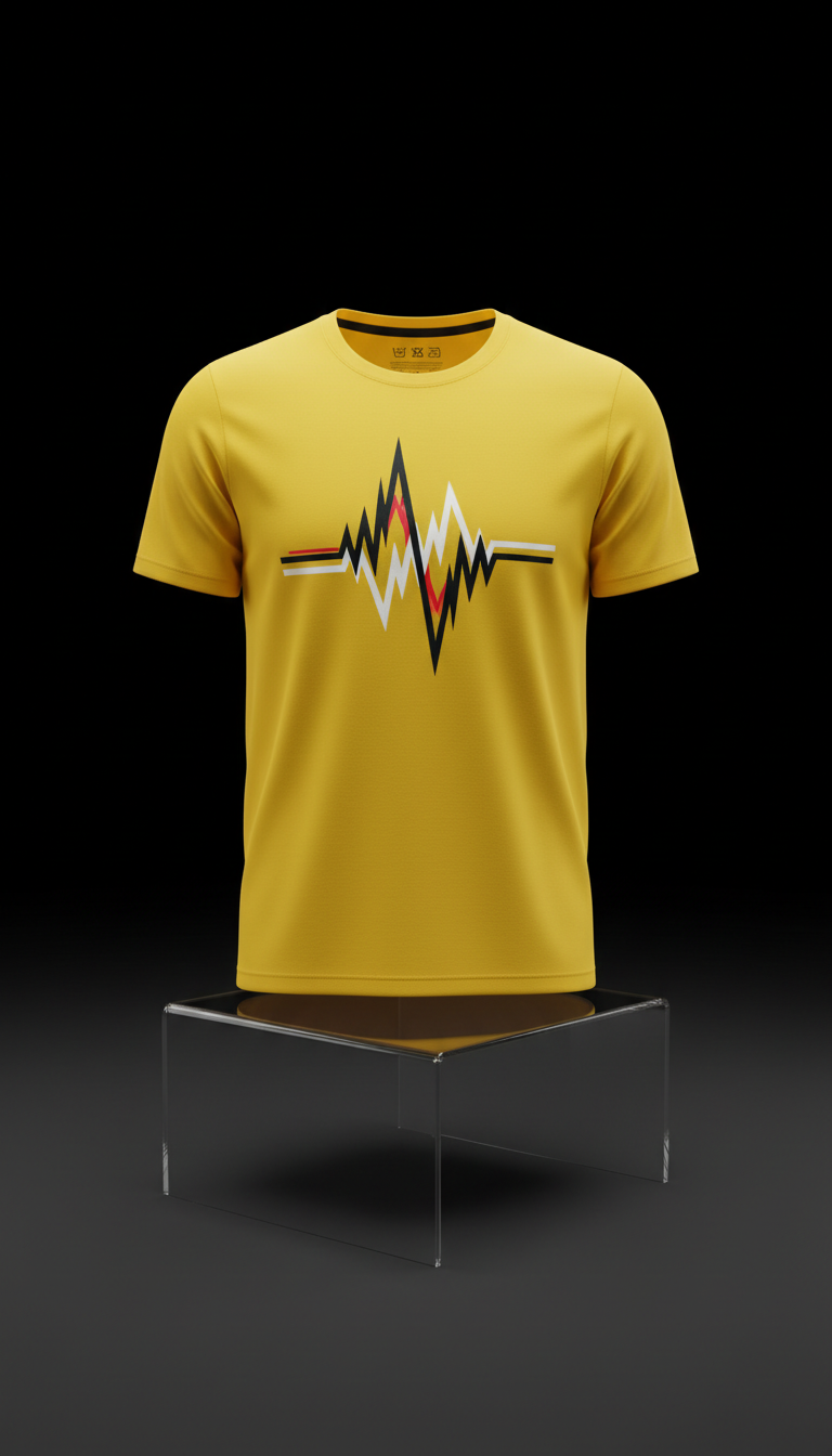 Pulse Yellow Accent Graphic Tee