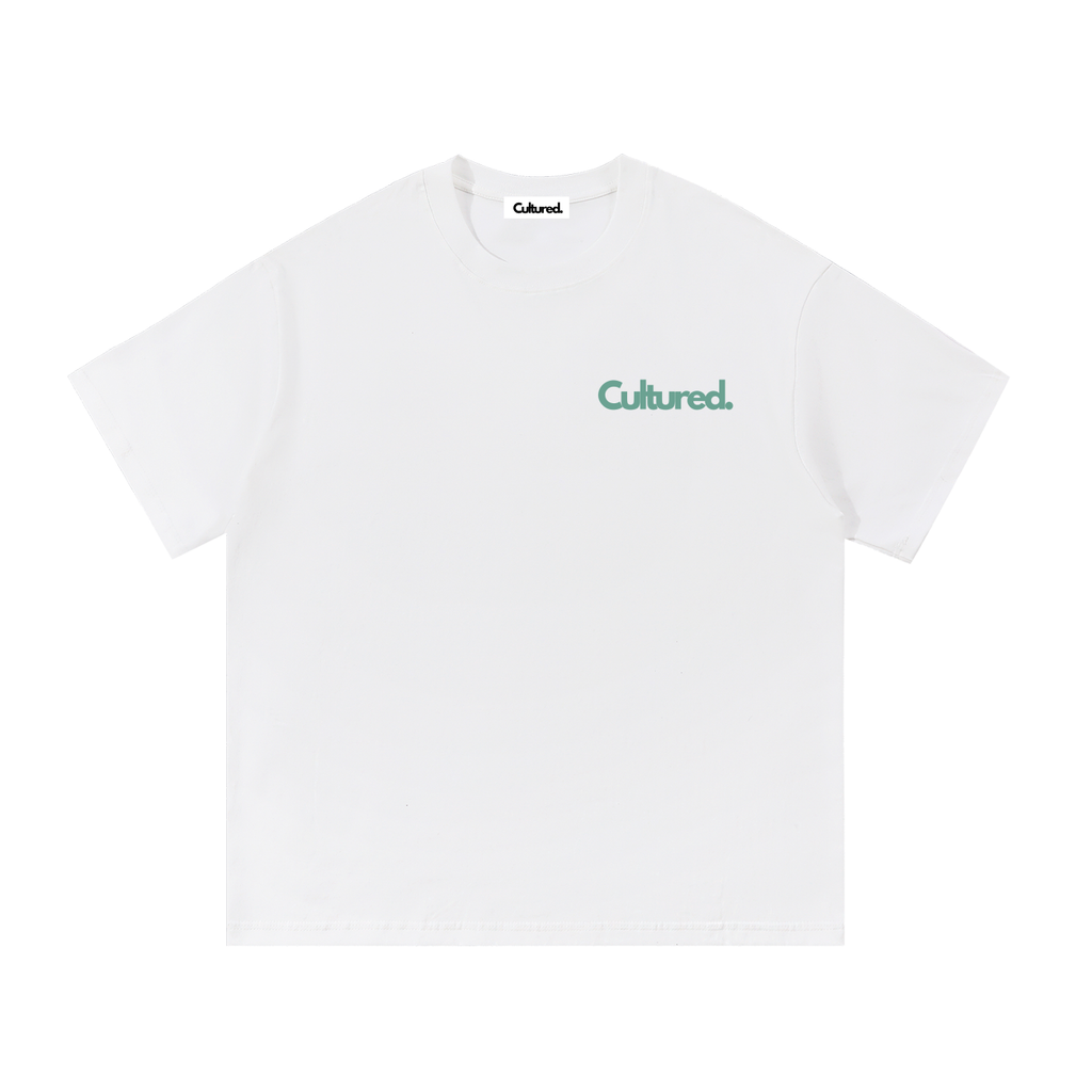 Cultured. NY Big Apple Essential T-Shirt — Statue of Liberty Green