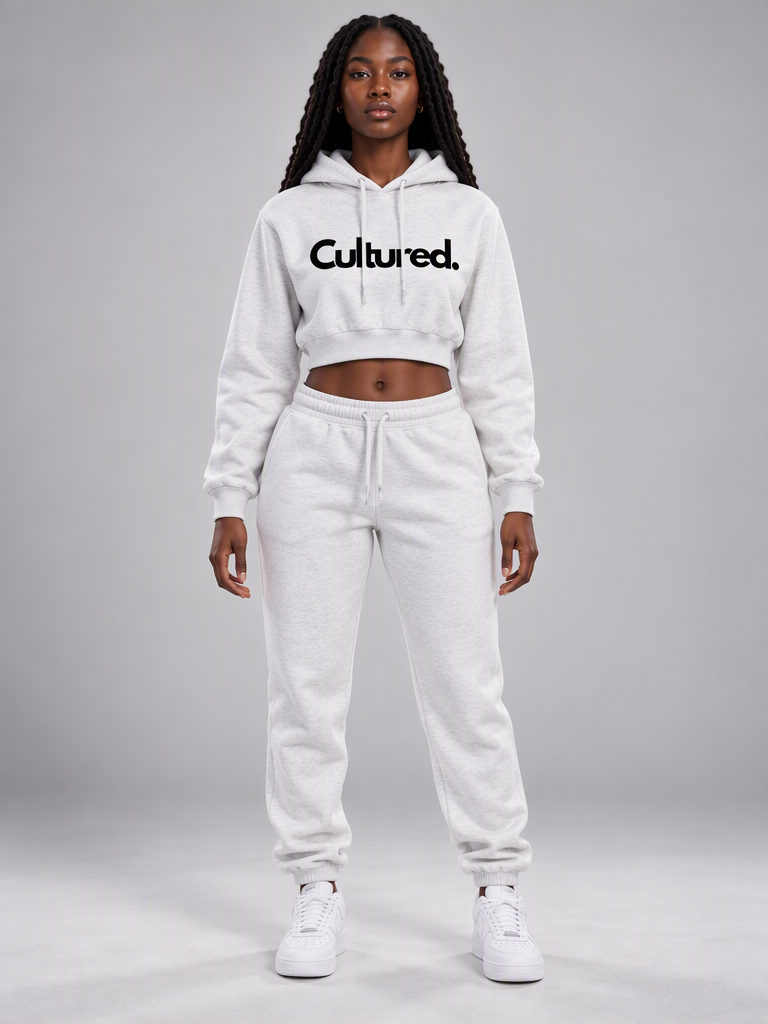 Cultured. Essential Women’s Crop Top Hoodie