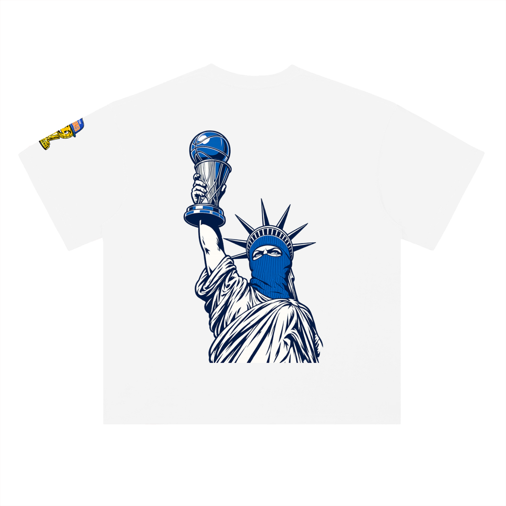 Cultured. Knicks Championship Heavyweight  T-Shirt (Blue)