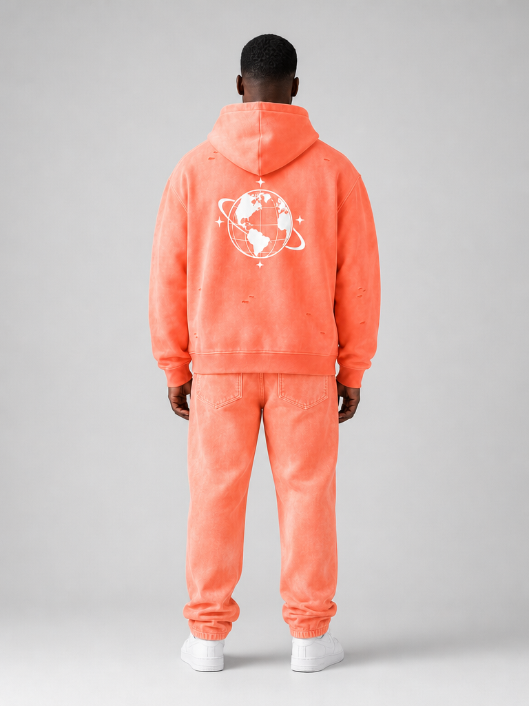 Cultured. Unisex Sun Fade Wide Leg Fleece Sweatpants