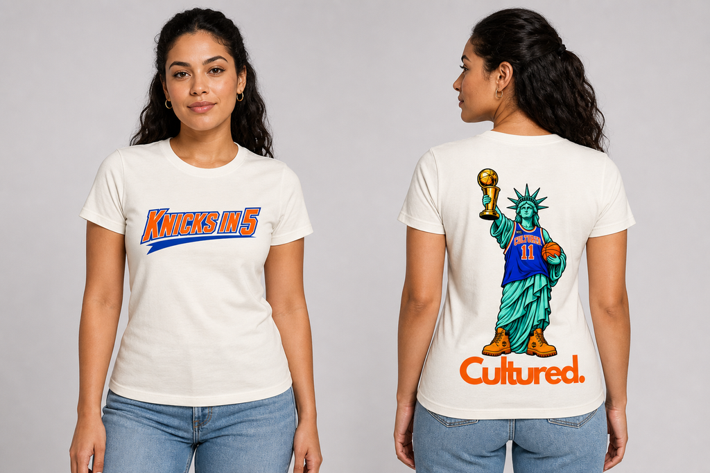 Cultured. Women's Knicks in 5 Graphic T-Shirt