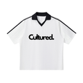 Contrast Collar Striped Soccer Jersey