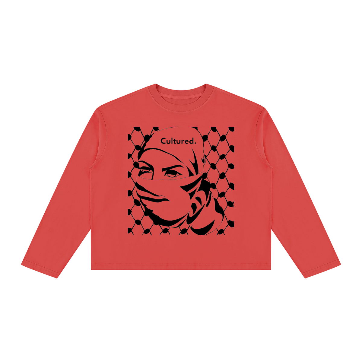 “From the River to the Sea” Unisex Vintage Wash Long Sleeve Boxy T-Shirt (Variant Colors)