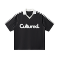 Contrast Collar Striped Soccer Jersey (Variant Colors)