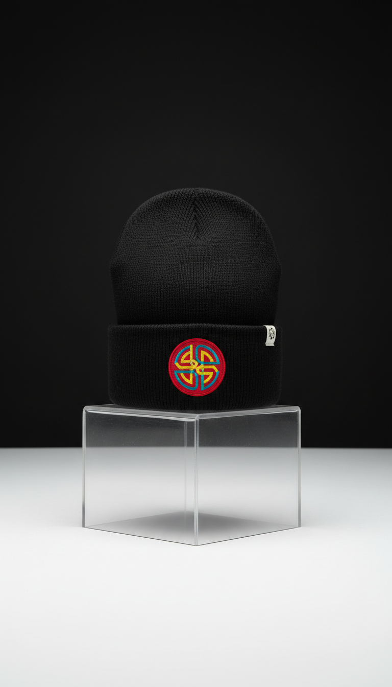 Cultured. Logo Beanie With Minimalist Stitching