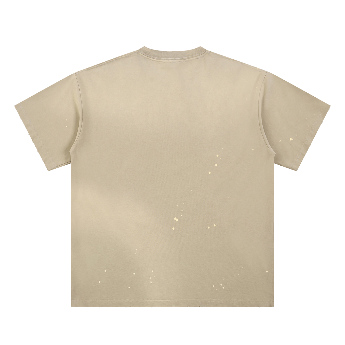 Cultured. Jackie Brown Hand-Frayed Sunfade Paint Splatter T-Shirt