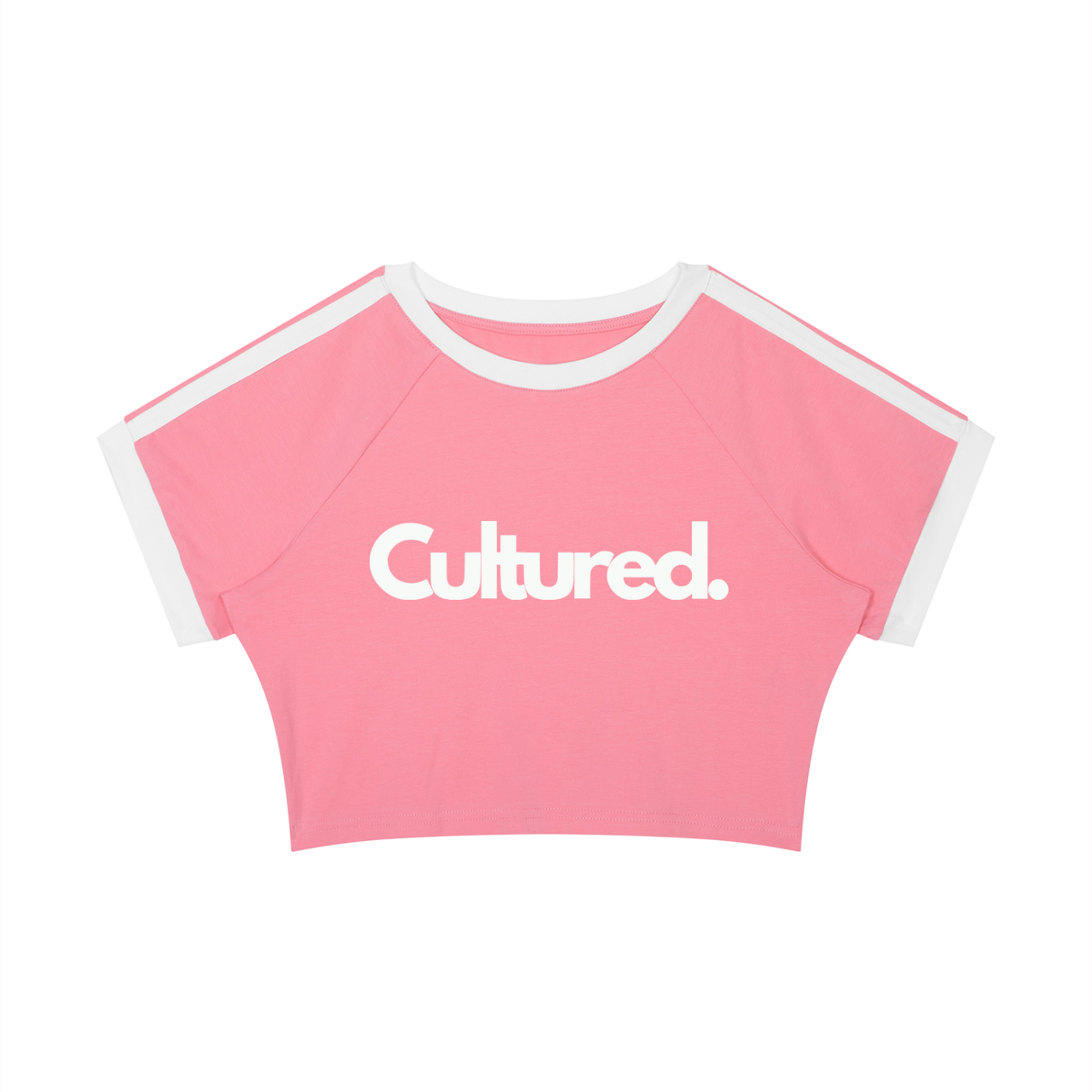 Cultured. Women's Raglan Crop T-Shirt – Lady Liberty Edition