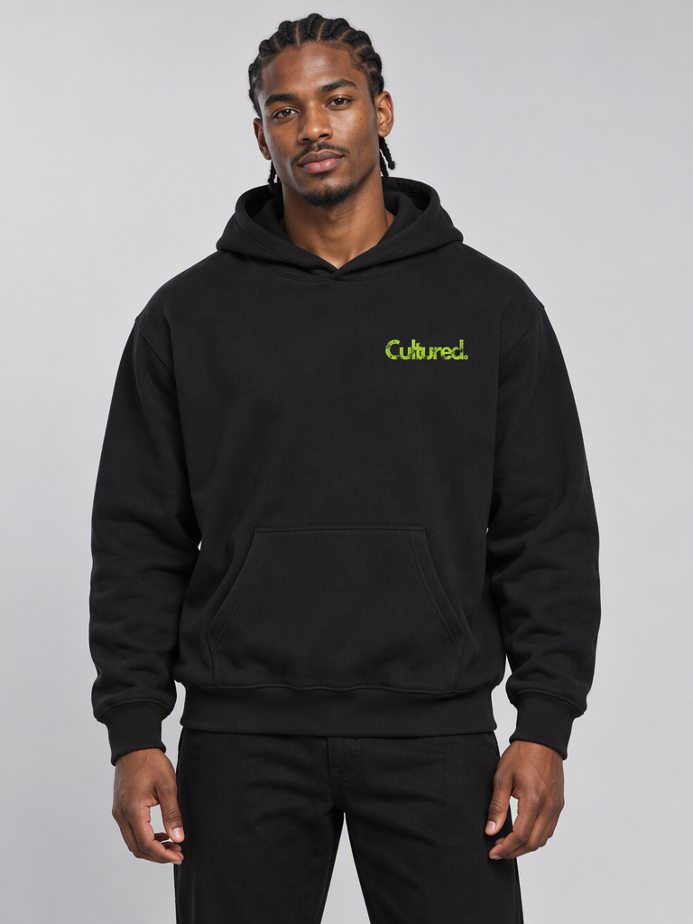 Cultured. Halloween Rotten Apple Heavyweight Hoodie (Slime Green)