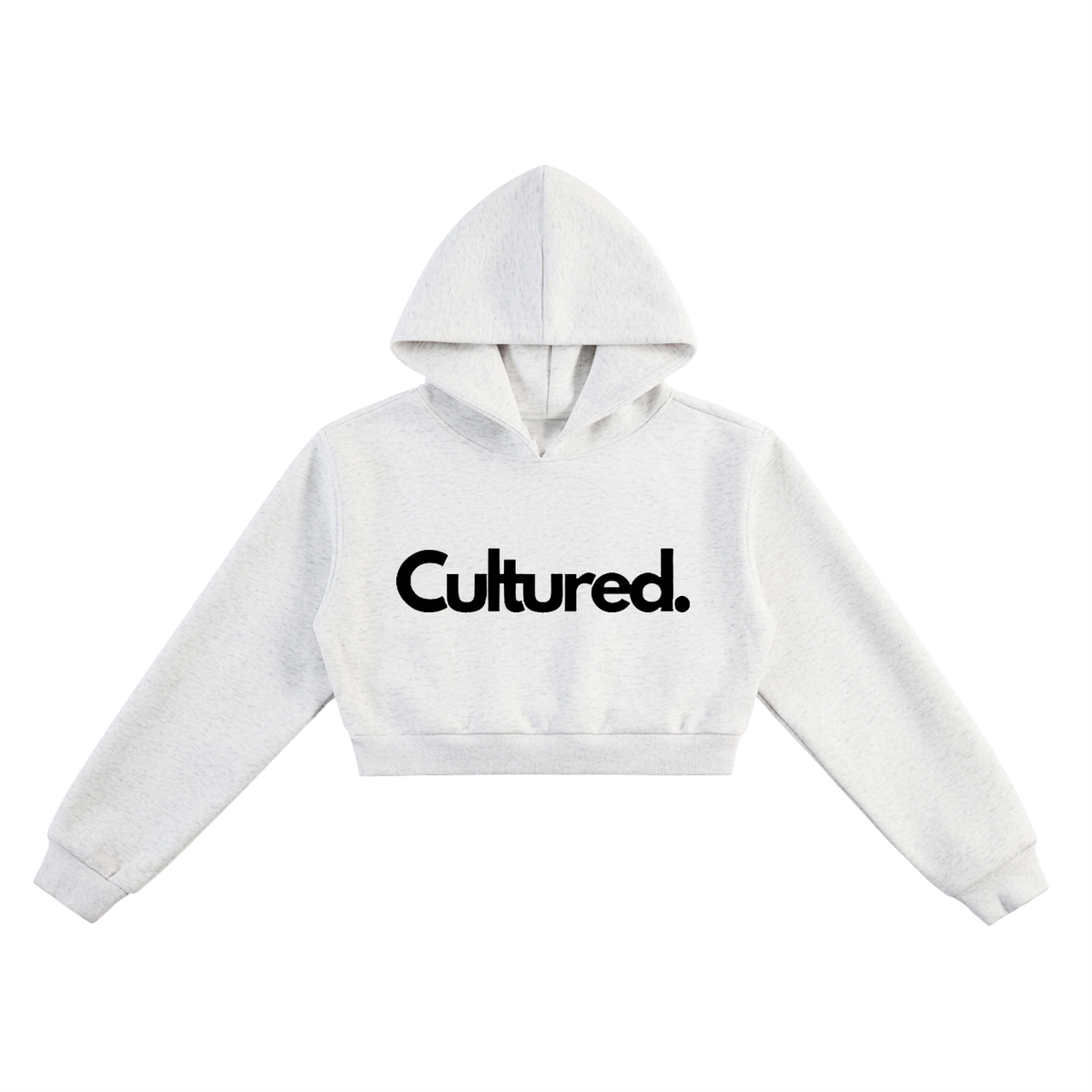 Cultured. Essential Women’s Crop Top Hoodie