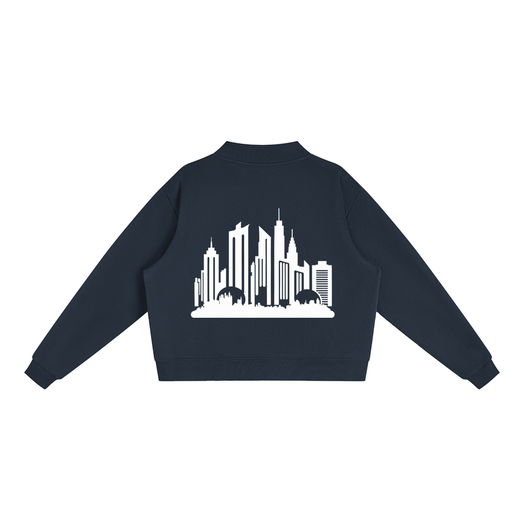 Cultured. Women’s Fleece Mock-Neck Crew Sweatshirt