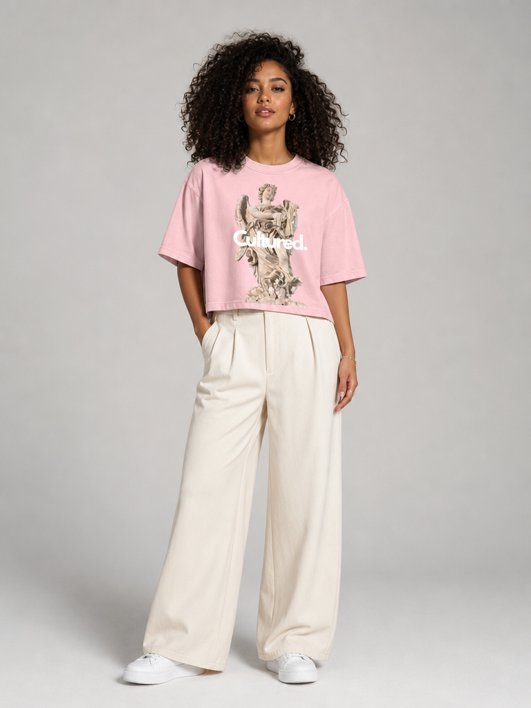 Cultured. Unisex Vintage Wash Sunfade Boxy T-Shirt