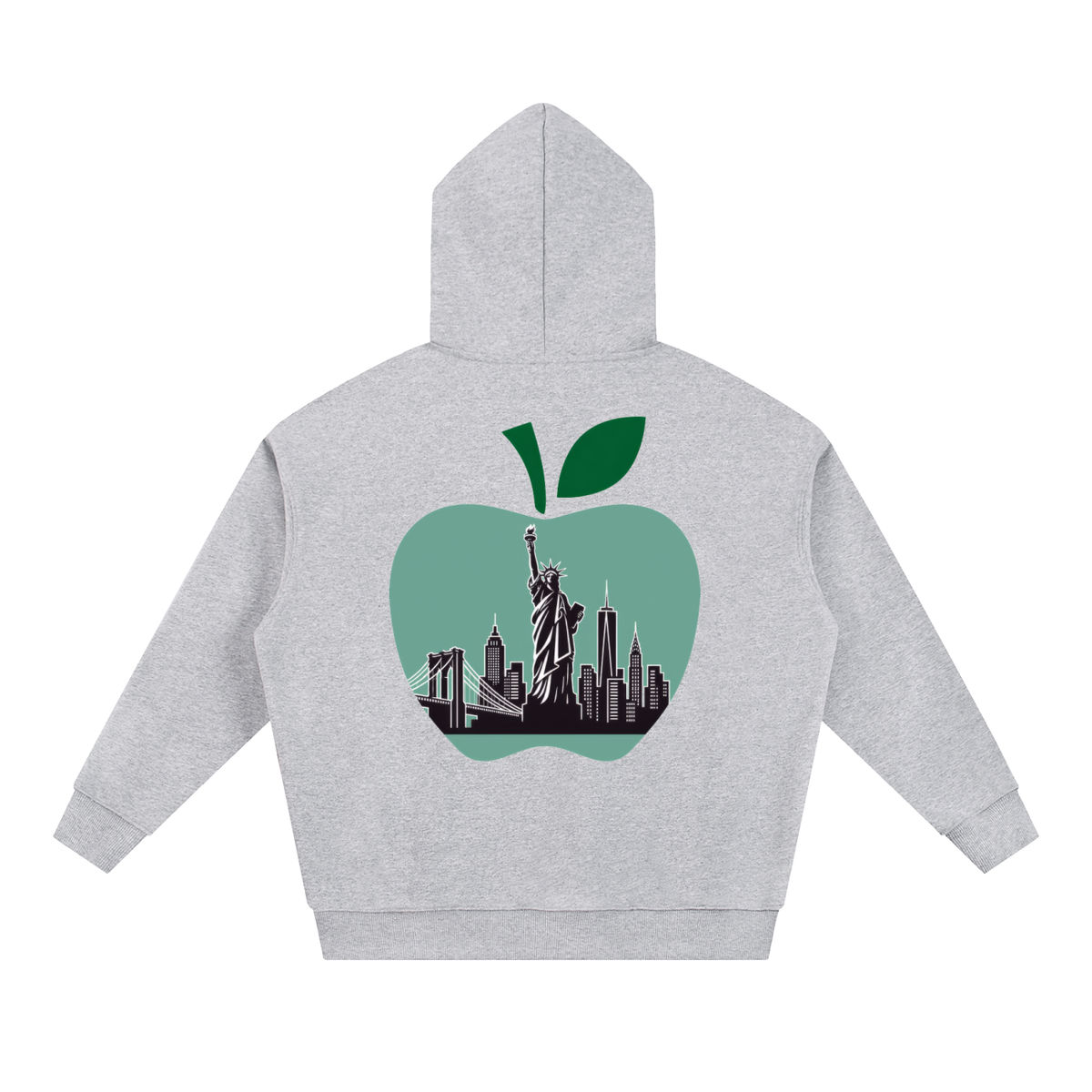 Cultured. NY Big Apple Classic Hoodie — Statue of Liberty Green