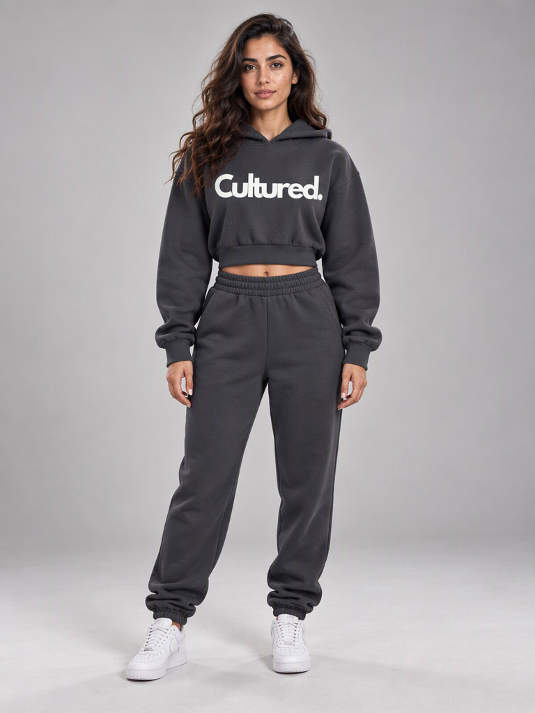Cultured. Essential Women’s Crop Top Hoodie (Variant Colors)