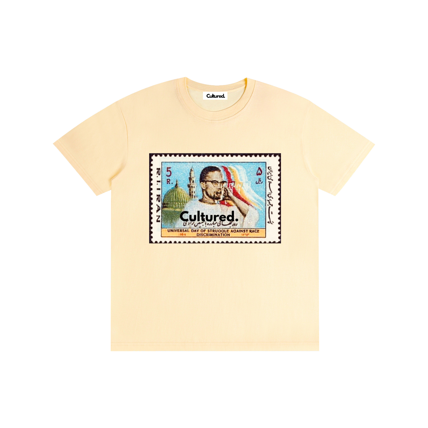 Cultured. Malcolm X Stamp Unisex T-Shirt