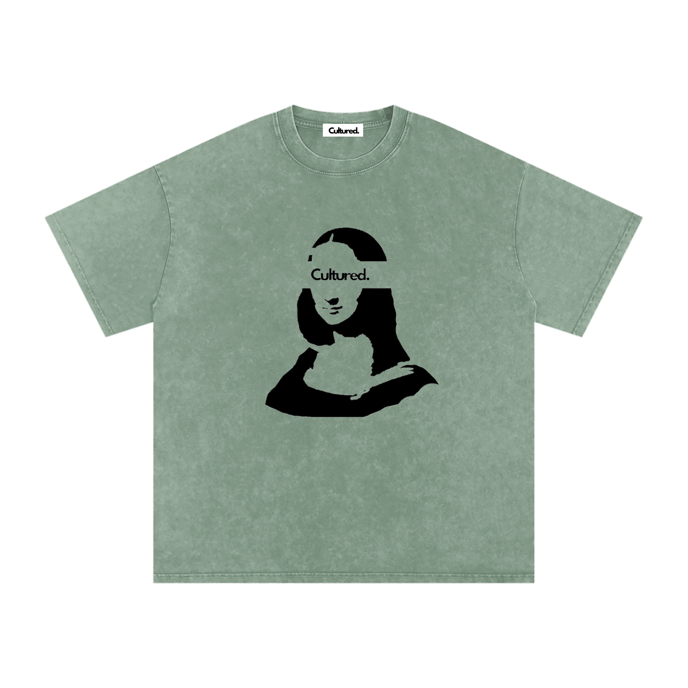 Cultured. Mona Lisa Snow Washed Oversized T-Shirt